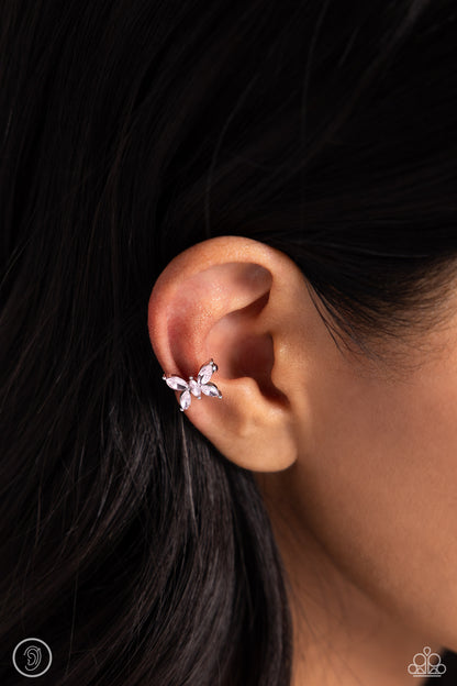 Paparazzi - Aerial Advancement - Pink (Ear Cuffs)