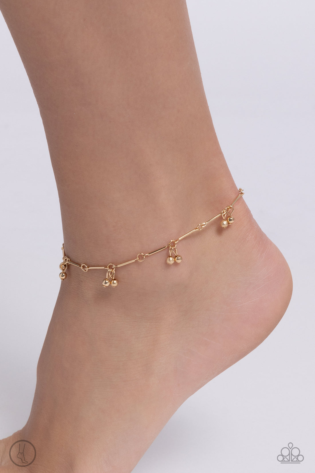 Paparazzi - A SMILE A Minute - Gold Anklet