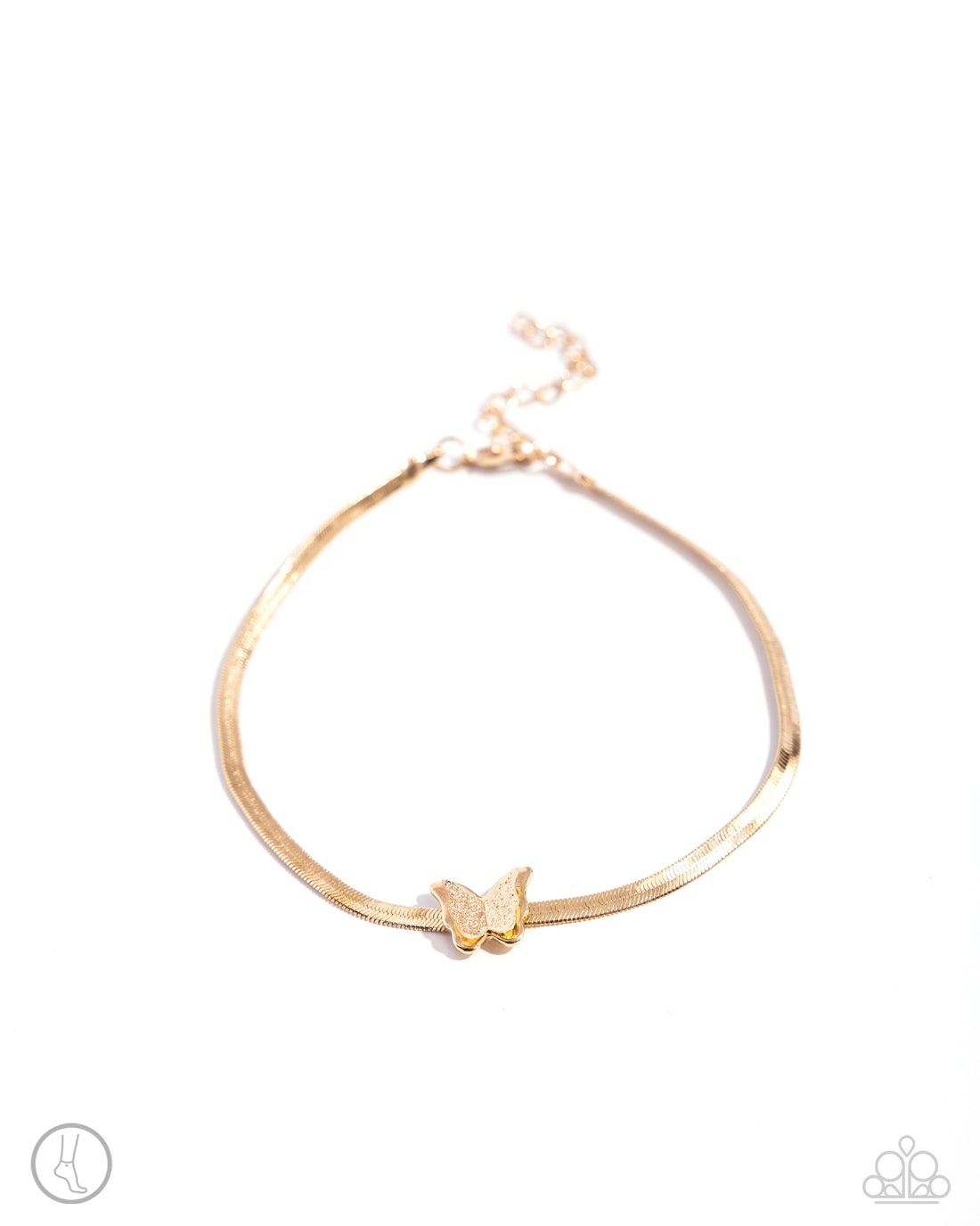Paparazzi- A FLIGHT-ing Chance - Gold Anklet