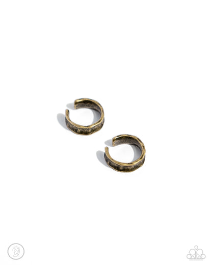 Paparazzi - CUFF Call - Brass (Ear Cuffs)